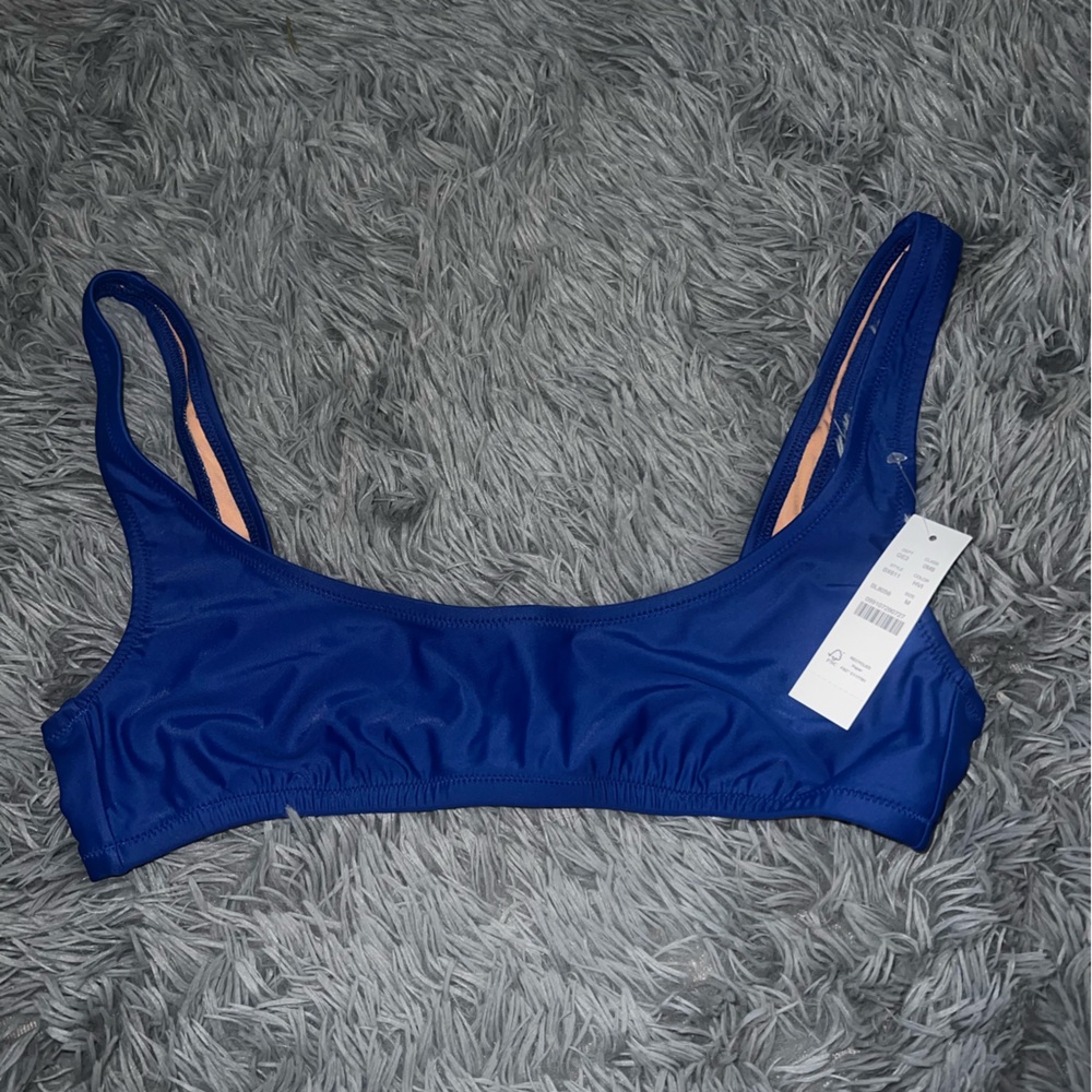 NWT JCrew Royal blue bikini top